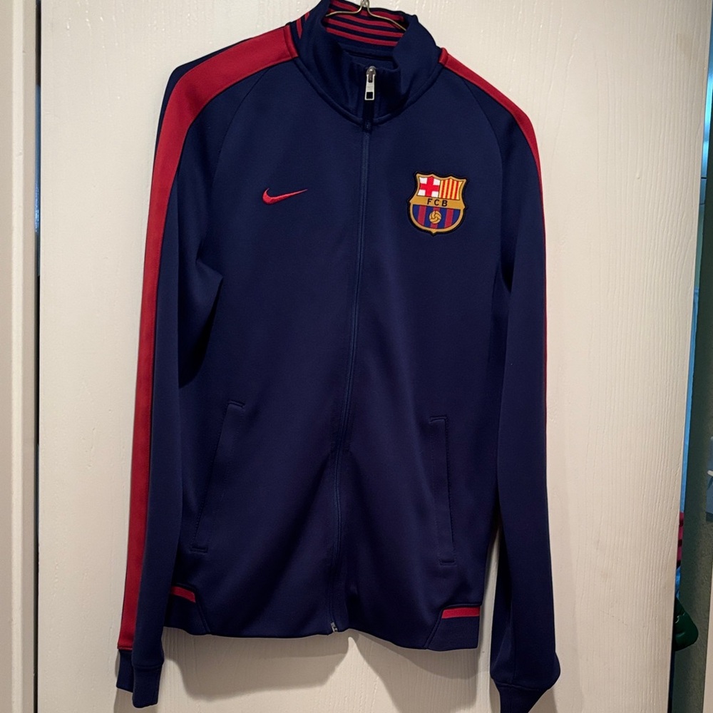 Nike Barcelona Navy and Red Jacket Men Small